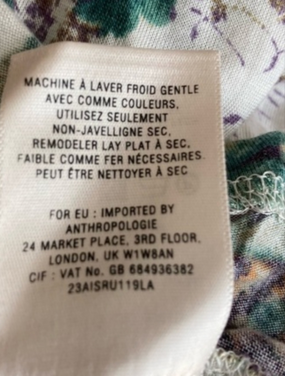 Anthropologie Deletta floral Tulip Hem Tank Sz Medium Keyhole Back - Picture 7 of 9